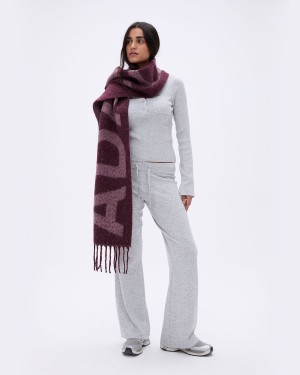 Adanola Knit Scarf Rose Foncé | 918673-ERV