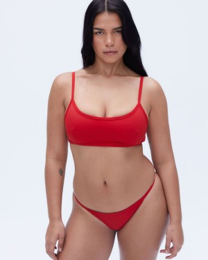 Adanola Scoop Neck Bikini Top Rouge | 370162-TSQ