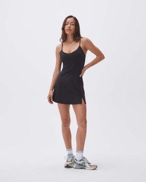 Adanola Strappy Tennis Dress Noir | 048165-WCO