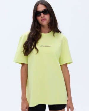 Adanola Trail Short Sleeve Oversized T-shirt Vert Clair | 590613-TXL