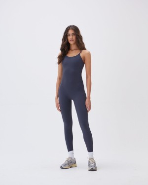 Adanola Ultimate Strappy Full Length Unitard Bleu | 498250-JUR