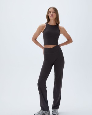Adanola Ultimate Wrap Over Yoga Pant Cafe | 194265-CSW
