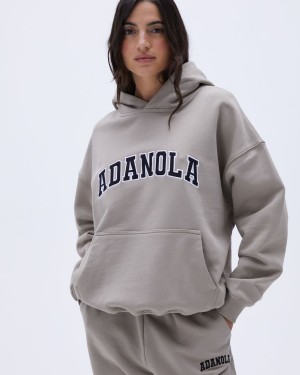 Adanola Varsity Oversized Hoodie Beige | 509863-XKP