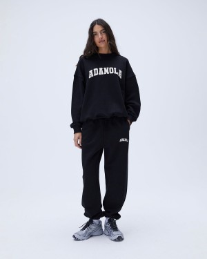 Adanola Varsity Sweatpants Noir | 051437-YGH